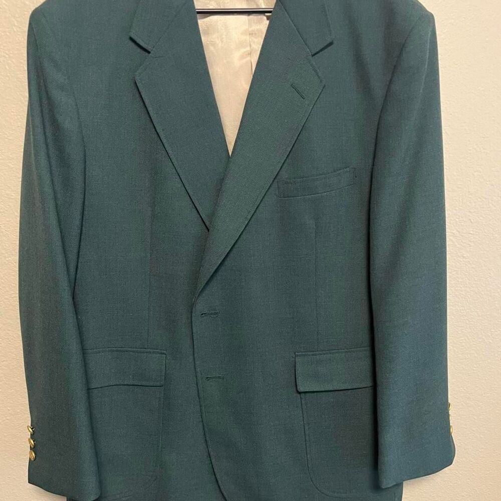 Stafford Men's Green and Blue Tailored-jackets